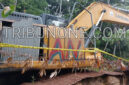 Keterangan foto: 5 Unit Excavator berhasil di segel Tim Polda Kalimantan Timur, Kamis (11/09/2025) malam