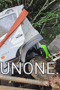 Truk Mixer Roda 10 Terguling ke Sungai di Juhan Asa, Pengemudi Tewas